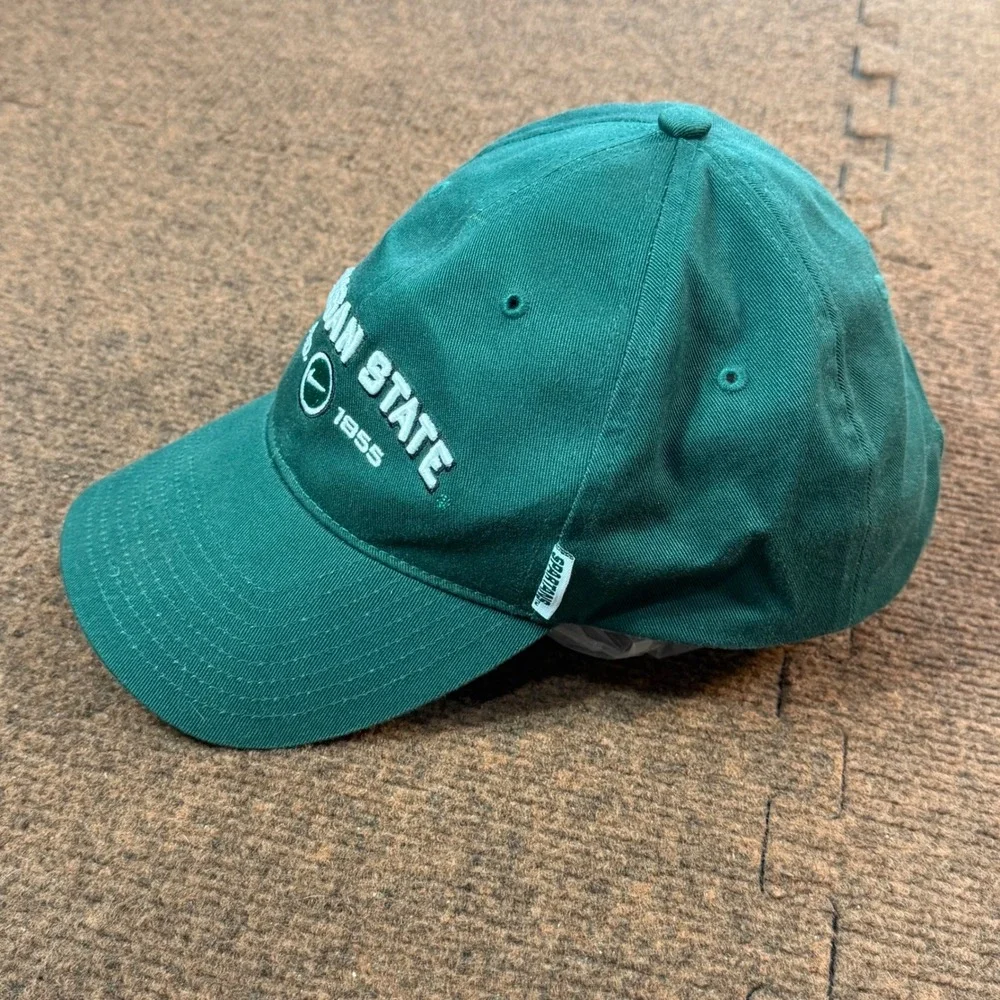 Nike Michigan State Spartans Hat Mens Green Adjustable FND 1855 Swoosh Cap OSFA